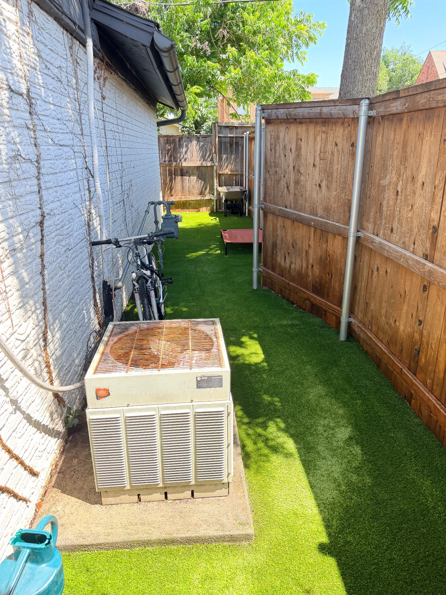Turf after cleaning