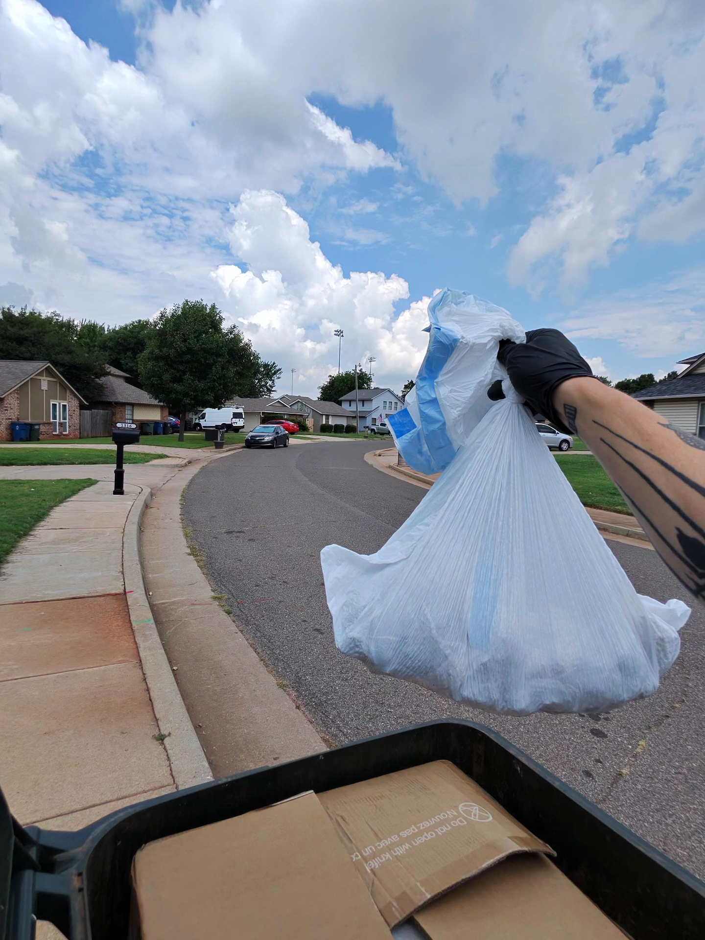 EW Crew on the job in an OKC neighborhood